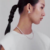 Collier pendentif goutte de perles baroques en argent sterling 925 Etoilelier